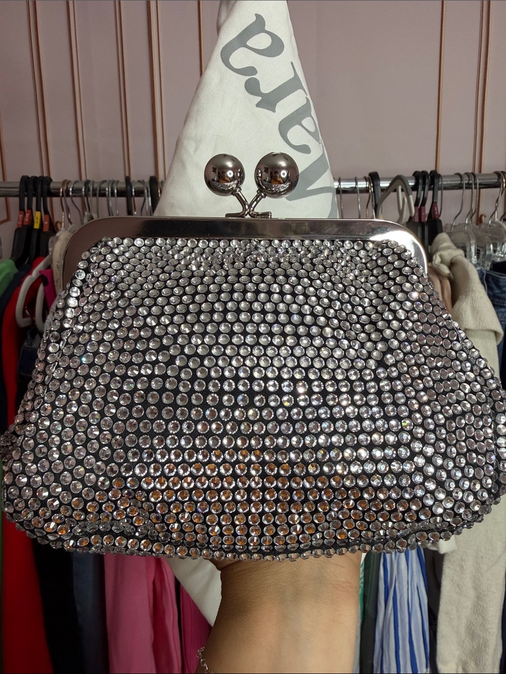 Weekend Max Mara Eliche Small Pasticcino Bag With Crystals - Picture 4 of 11